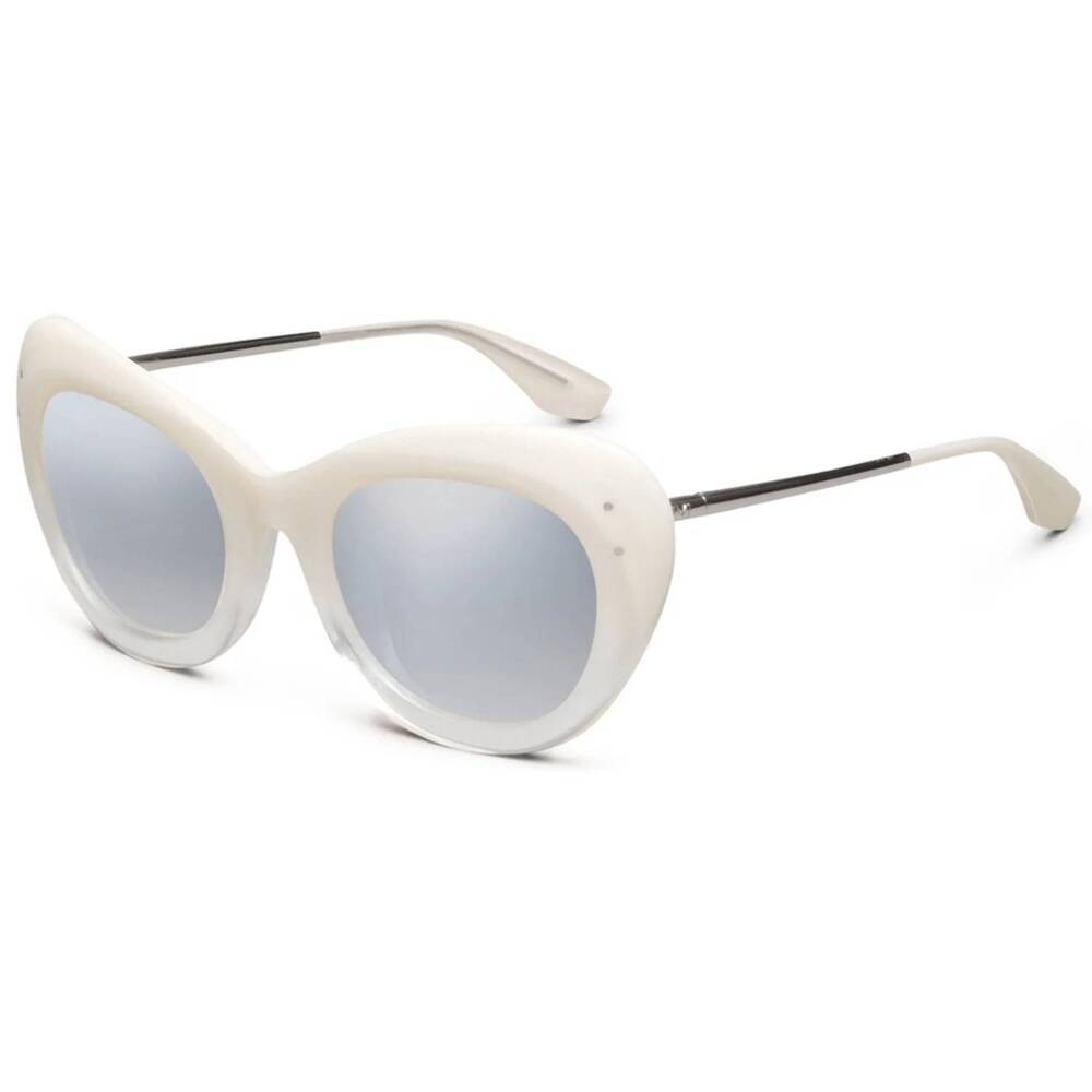 NEW IVI VISION women's faye sunglasses in ivory fade - chrome